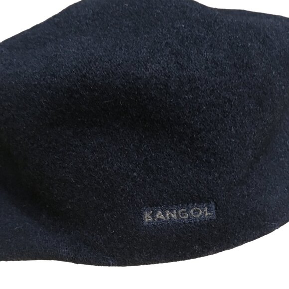 Kangol Black Wool Hat Cap Vintage Newsboy Cap - Picture 3 of 10